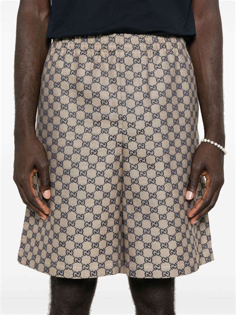 Gucci GG Supreme Canvas Bermuda Shorts .